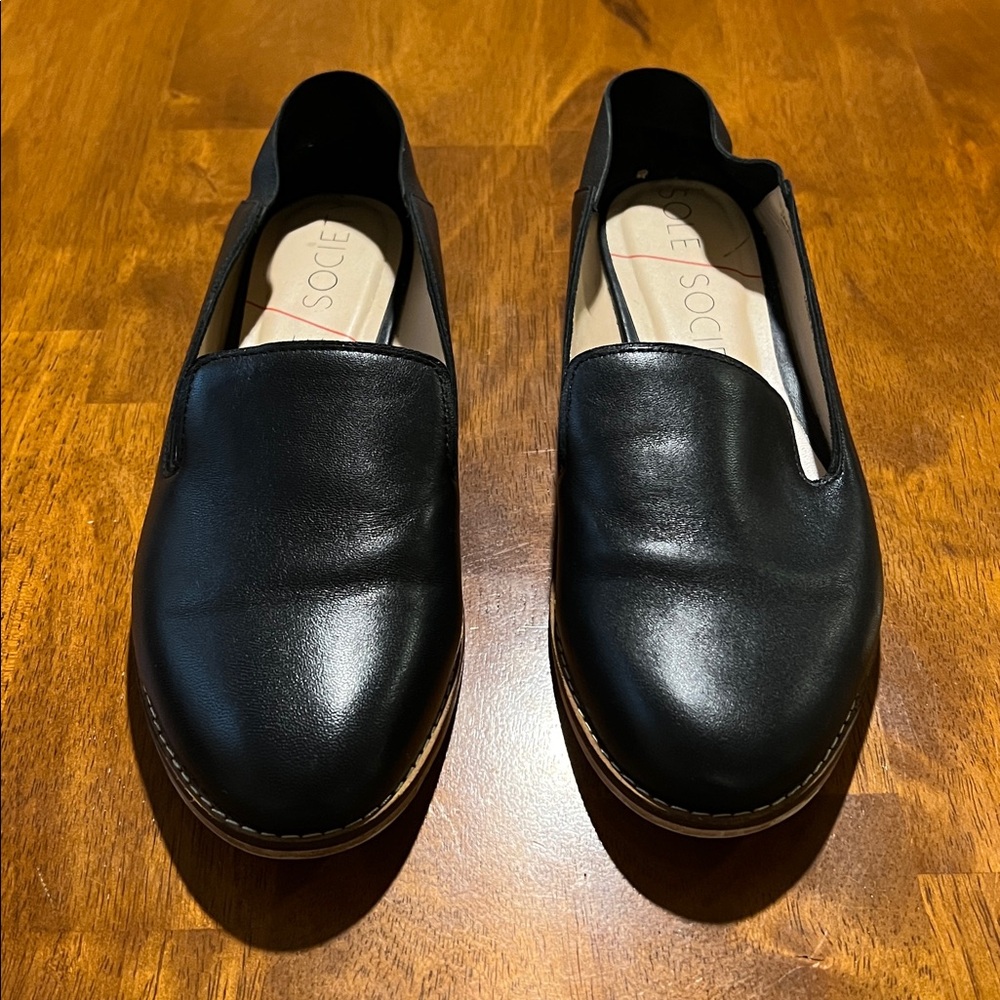 Sole Society Black Leather Jameson Slip-on US women's size 7.5 - Picture 5 of 12
